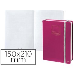 Libreta quo vadis life journal infinite dots puntos 15x21 cm 224 hojas tapa similpiel ciruela
