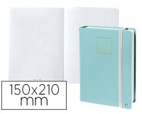 Libreta quo vadis life journal infinite dots puntos 15x21 cm 224 hojas tapa similpiel verde