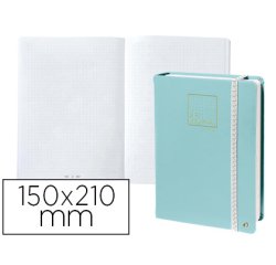 Libreta quo vadis life journal infinite dots puntos 15x21 cm 224 hojas tapa similpiel verde