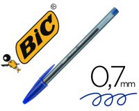 Boligrafo bic cristal ultrafine punta forma aguja 0,7 mm azul