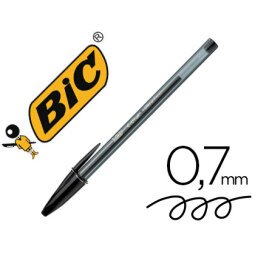 Boligrafo bic cristal ultrafine punta forma aguja 0,7 mm negro