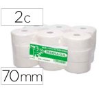 Papel higienico biznaga jumbo 2 capas celulosa blanca mandril 76 mm para dispensador kf16756
