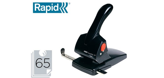 Taladrador rapid hdc65 fashion metalico/abs color negro capacidad 65 hojas