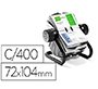 Tarjetero duraclip visifix rotatorio 200 fundas para 400 tarjetas 72x104 mm incluye separador az