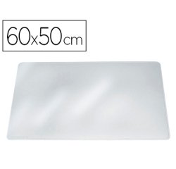 Vade sobremesa durable transparente antirreflectante 65x50 cm