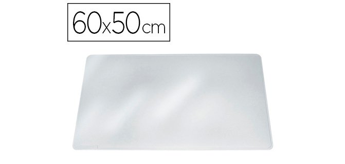 Vade sobremesa durable transparente antirreflectante 65x50 cm