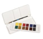 Acuarela daler rowney aquafine travel set con pincel caja de 12 colores surtidos