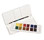 Acuarela daler rowney aquafine travel set con pincel caja de 12 colores surtidos