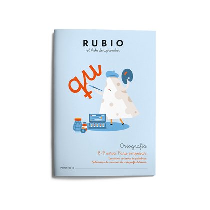 Cuaderno rubio ortografía 8-9 años