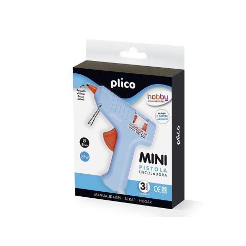 Pistola de silicona caliente mini plico 25 w