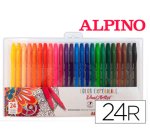 Rotulador alpino dual artist color experience estuche de 24 unidades colores surtidos