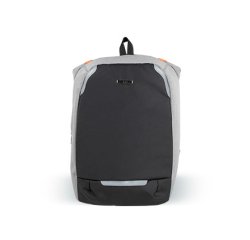 Mochila para portátil q-connect 18" negra / gris poliester impermeable