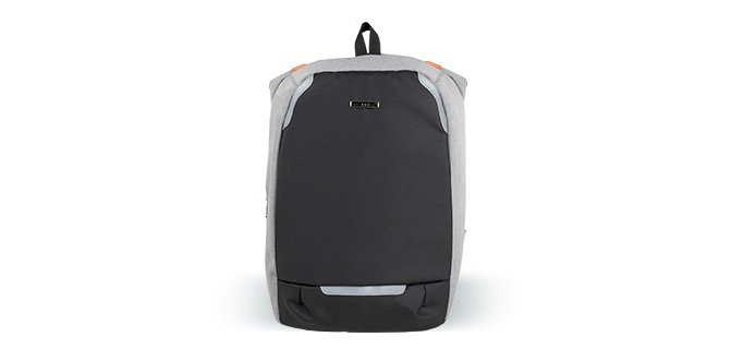 Mochila para portátil q-connect 18" negra / gris poliester impermeable