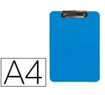 Portanotas q-connect plastico din a4 celeste 2,5mm