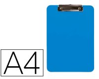 Portanotas q-connect plastico din a4 celeste 2,5mm