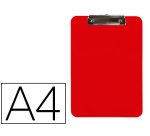 Portanotas q-connect plastico din a4 rojo 2,5mm