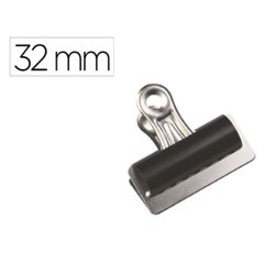 Pinza metalica q-connect pala fija 32 mm caja de 10 unidades