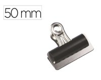 Pinza metalica q-connect pala fija 51 mm caja de 10 unidades
