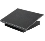 Reposapies metalico q-connect ajustable 3 alturas 415x326x103 mm