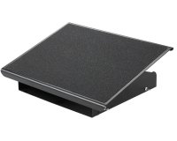 Reposapies metalico q-connect ajustable 3 alturas 415x326x103 mm