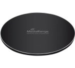 Cargador inalámbrico mediarange para smartphones compatible carga rapida qi color negro