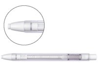 Portagomas q-connect con clip punta goma blanca redonda color blanco 5x90 mm