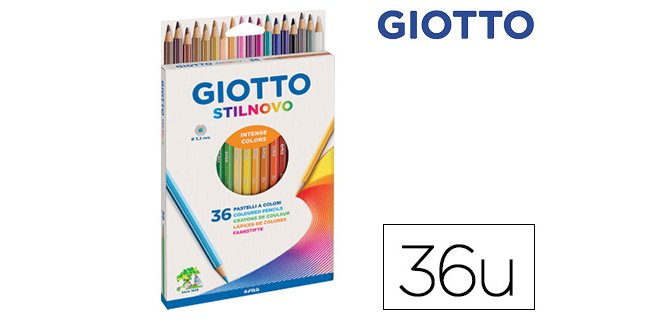Lapices de colores giotto stilnovo caja de 36 colores surtidos