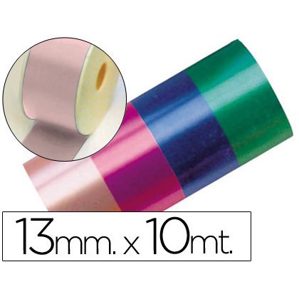 Cinta fantasia 10 mt x 13 mm rosa