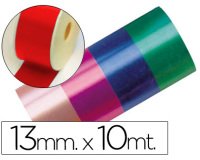 Cinta fantasia 10 mt x 13 mm rojo