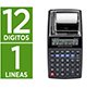 Calculadora q-connect impresora pantalla papel kf11213 12 digitos tinta azul