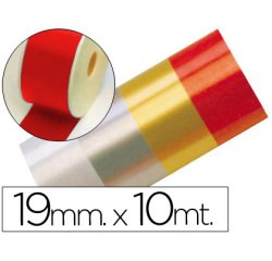 Cinta fantasia 10 mt x 19 mm rojo