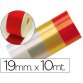 Cinta fantasia 10 mt x 19 mm rojo