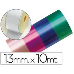 Cinta fantasia 10 mt x 13 mm blanco