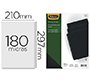 Tapa de encuadernacion fellowes din a4 pvc opaco negro 180 micras pack de 100 unidades