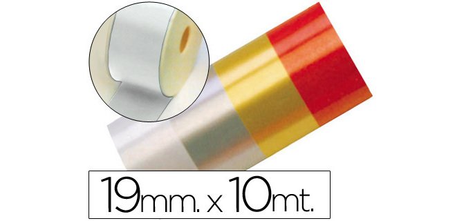 Cinta fantasia 10 m x 19 mm blanco