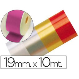 Cinta fantasia 10 mt x 19 mm fucsia