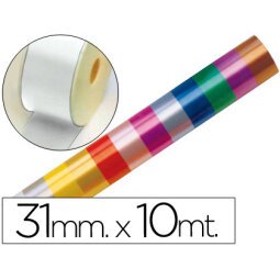 Cinta fantasia 10 mt x 31 mm blanco