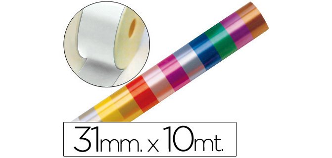Cinta fantasia 10 m x 31 mm blanco