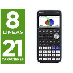 Calculadora casio fx-cg50 cientifica grafica 8 lineas 21 caracteres pantalla color 3d memoria 16 mb conexion usb