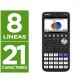 Calculadora casio fx-cg50 cientifica grafica 8 lineas 21 caracteres pantalla color 3d memoria 16 mb conexion usb