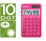 Calculadora casio sl-310uc-rd bolsillo 10 digitos tax +/- tecla color fucsia