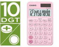 Calculadora casio sl-310uc-pk bolsillo 10 digitos tax +/- tecla doble cero color rosa