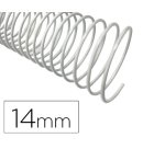 Espiral metalico q-connect blanco 64 5:1 14 mm 1mm caja de 100 unidades