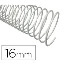 Espiral metalico q-connect blanco 64 5:1 16mm 1,2mm caja de 100 unidades