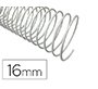 Espiral metalico q-connect blanco 64 5:1 16mm 1,2mm caja de 100 unidades