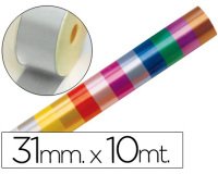 Cinta fantasia 10 mt x 31 mm plata