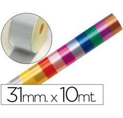 Cinta fantasia 10 mt x 31 mm plata