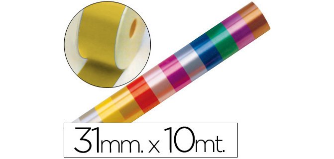 Cinta fantasia 10 m x 31 mm oro