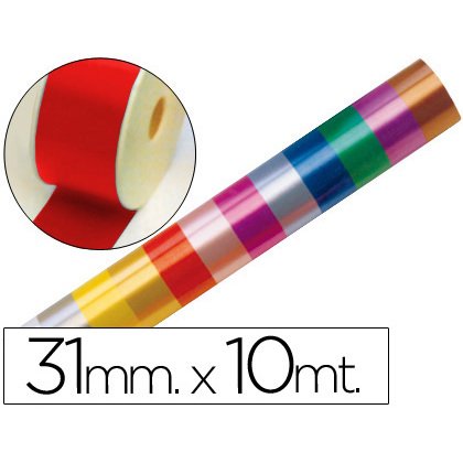 Cinta fantasia 10 mt x 31 mm rojo