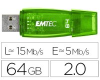 Memoria usb emtec flash c410 64 gb 2.0 verde